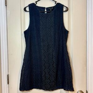 Cotton On Navy Sleeveless Lace Dress